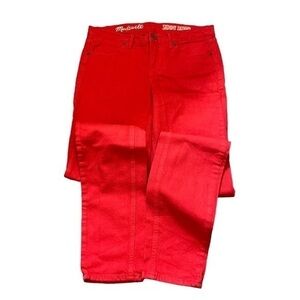 Madewell Skinny Skinny Red Jeans